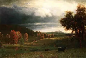 Autumn Landscape: The Catskills by Albert Bierstadt - Hand-Painted Oil Painting Reproduction