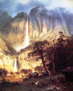 Cholooke: The Yosemite Fall by Oil Painting Reproduction