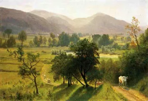 Conway Valley, New Hampshire by Albert Bierstadt - Hand-Painted Oil Painting Reproduction