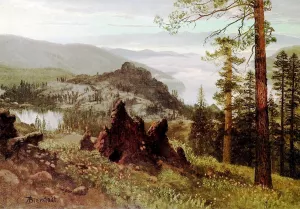 Division Lake, California by Albert Bierstadt - Hand-Painted Oil Painting Reproduction