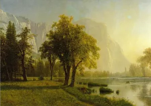 El Capitan, Yosemite Valley by Albert Bierstadt - Hand-Painted Oil Painting Reproduction