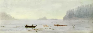 Indian Fisherman by Albert Bierstadt Oil Painting Reproduction