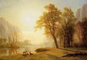 Kings River Canyon, California by Oil Painting Reproduction