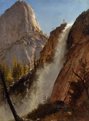 Liberty Cam, Yosemite by Albert Bierstadt - Hand-Painted Oil Painting Reproduction
