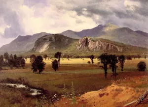 Moat Mountain Intervale, New Hampshire by Albert Bierstadt - Hand-Painted Oil Painting Reproduction