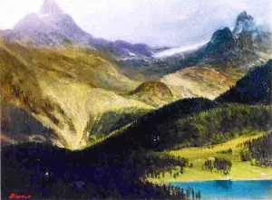 Mountain Landscape 3 by Oil Painting Reproduction