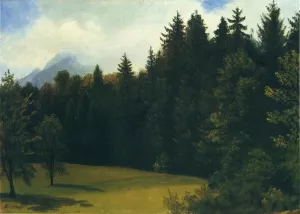 Mountain Resort by Albert Bierstadt Oil Painting Reproduction