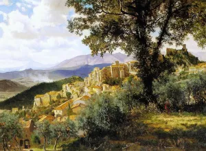 Olevano by Albert Bierstadt - Hand-Painted Oil Painting Reproduction