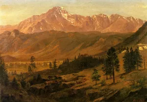 Pikes Peak by Albert Bierstadt - Hand-Painted Oil Painting Reproduction