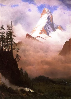 The Matterhorn by Albert Bierstadt - Hand-Painted Oil Painting Reproduction