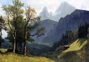 Tyrolean Landscape by Albert Bierstadt Oil Painting Reproduction
