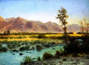 Western Landscape 3 by Albert Bierstadt Oil Painting Reproduction