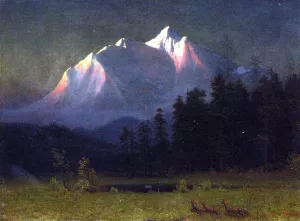 Western Landscape 4 by Albert Bierstadt - Hand-Painted Oil Painting Reproduction